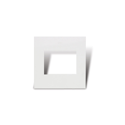 Tapa pvc siglo XXI mignon 2 puntos y 1 toma con neutro